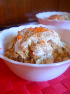 Una foto de Porridge de avena “carrot cake”