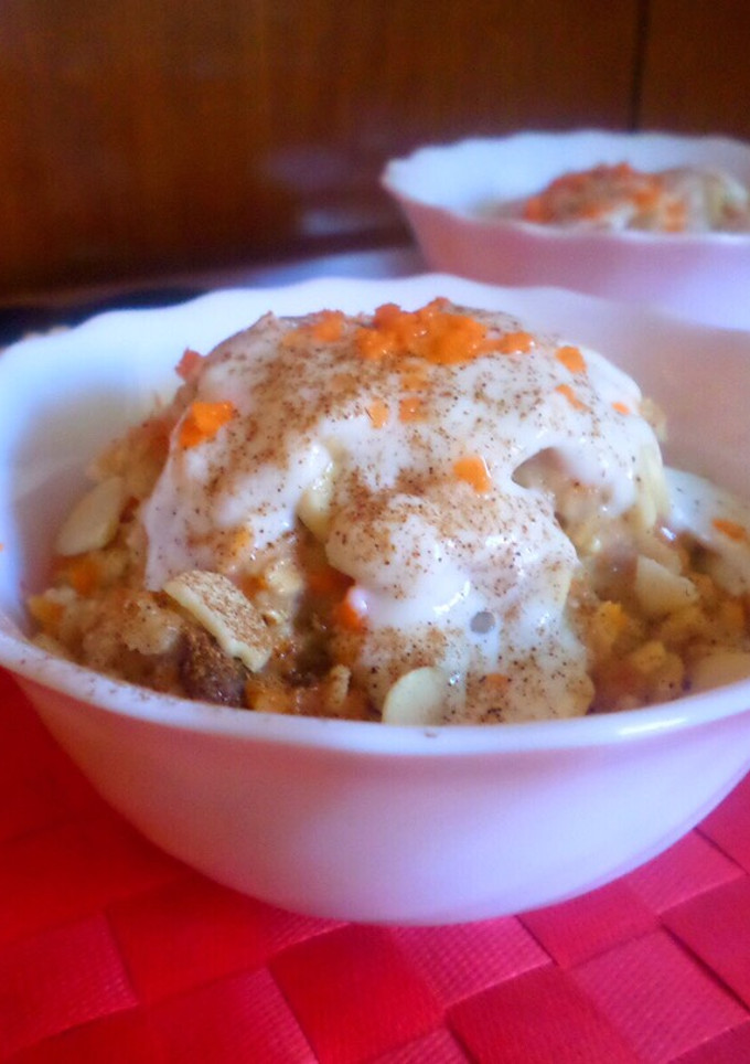 Una foto de Porridge de avena “carrot cake”