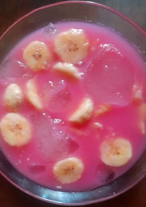 Foto resep Es tape pisang