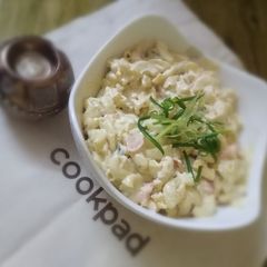 A picture of Mayo macronies salad.