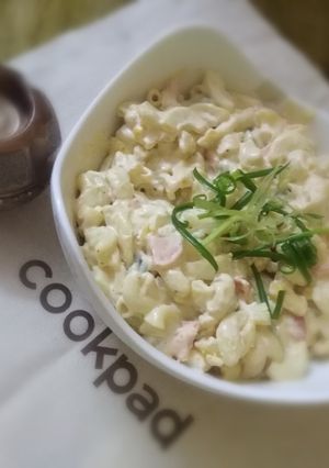 A picture of Mayo macronies salad.