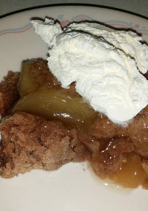 A picture of 3 Ingredient Crockpot Apple Spice Crumble.