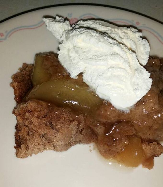 A picture of 3 Ingredient Crockpot Apple Spice Crumble.