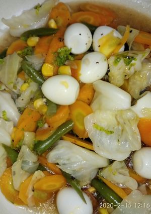 Foto resep Tumis Sayur Puyuh Lada Hitam