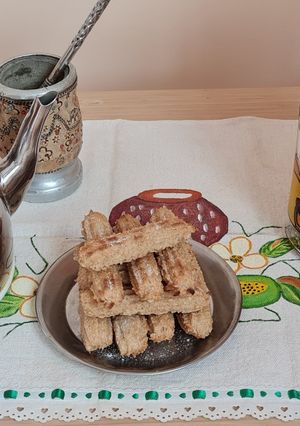 Una foto de Churros de avena saludables y al horno