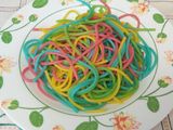 Espaguetis de colores