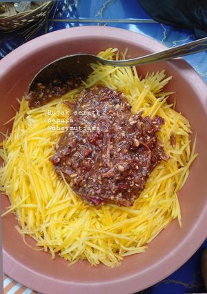 Foto resep 40.Rujak serut pepaya