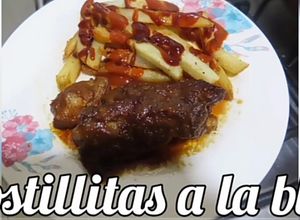Una foto de Costillitas de cerdo a la bbq