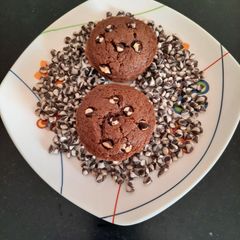 Chocolate muffins A picture of Chocolate muffins.