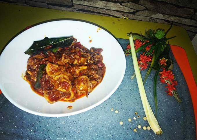 Cumi sontong bumbu bali