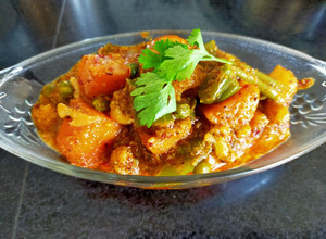 A picture of Mixed Vegetables Kolhapuri.