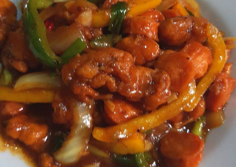 Bagaimana Membuat Spicy Chicken Karage with Blackpepper Sauce yang Enak