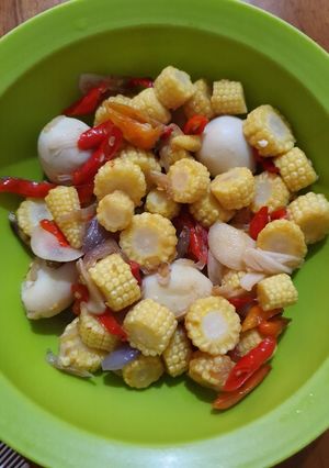 Foto resep Tumis jagung muda telur puyuh