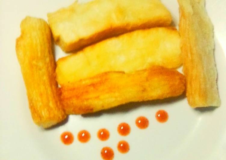 Simple Way to Make Homemade Deep fried Cassava#Endofyearchallenge