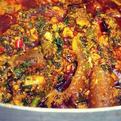 A picture of Egusi soup.