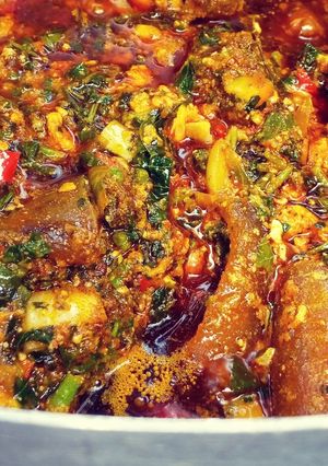 A picture of Egusi soup.