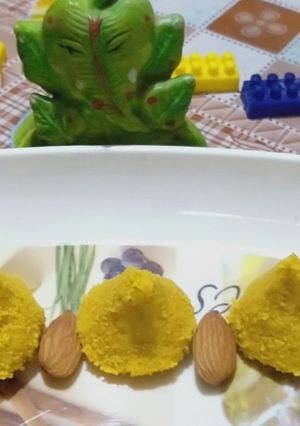 A picture of Besan Modak.