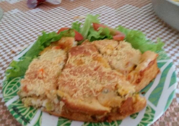Torta de legumes e requeijão