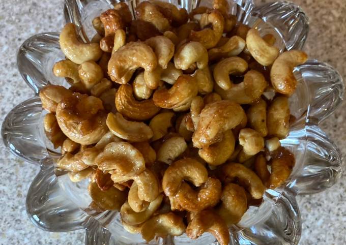 Honey roasted cashew nuts Recipe by Rekha Bapodra - Cookpad