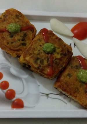 A picture of Methi pav pan pakoda.