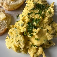 A picture of Velvety Scrambled Eggs.