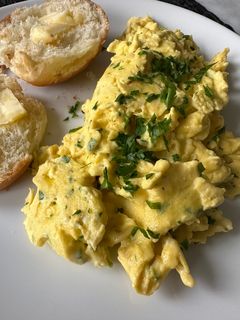 A picture of Velvety Scrambled Eggs.