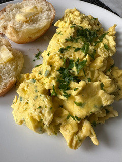A picture of Velvety Scrambled Eggs.