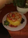Flan casero hecho en microondas con taza