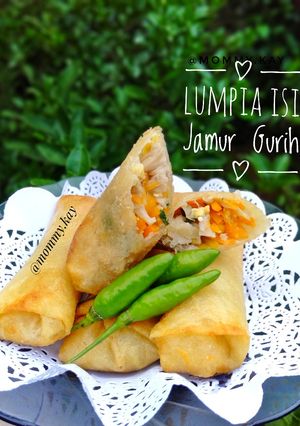 Foto resep Lumpia isi jamur gurih