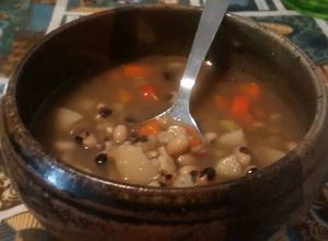 Una foto de Minestrone con frijolitos