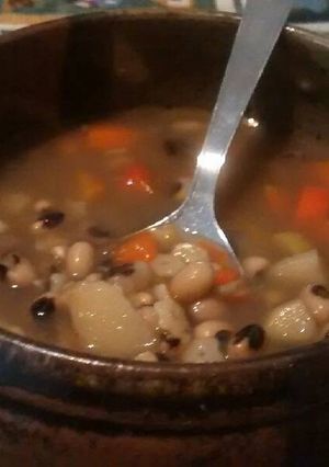 Una foto de Minestrone con frijolitos