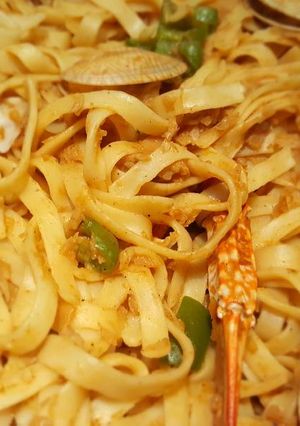 صورة لوصفة طريقة عمل فيتوتشيني بفواكه البحر 🍤