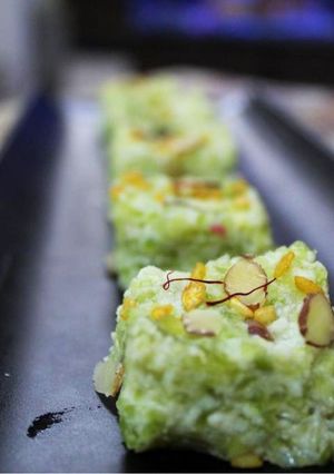A picture of Lauki Burfi.