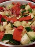 Ensalada Tibia de Calabacín y Pimientos
