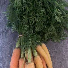 A picture of Carrot top pesto.