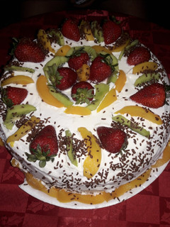 Una foto de Postre frutal