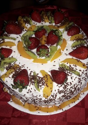 Una foto de Postre frutal