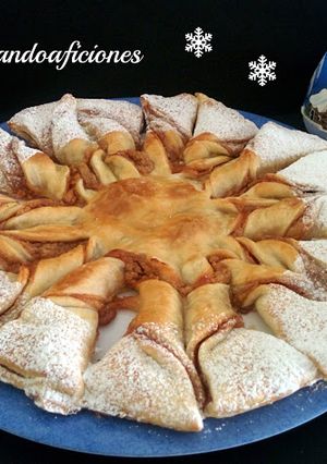 Foto principal de Estrella de hojaldre con turrón de Jijona