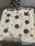 Torta helada de oreo con dulce de coco