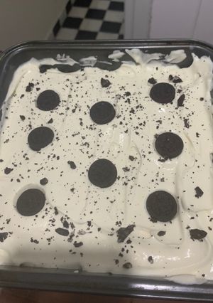Una foto de Torta helada de oreo con dulce de coco