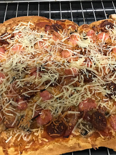 Una foto de Pizza casera