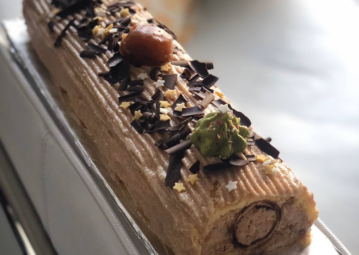 Bûche marron suiss ´ maison 
 <br /># team trees