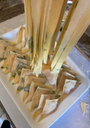 Una foto de Pasta casera impresa (Super original!)