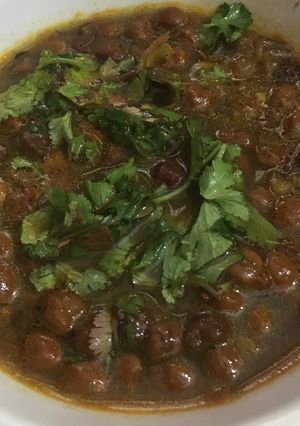 A picture of Chana kanghou recipe Manipur style.