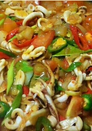 Foto resep Cumi Saus Padang