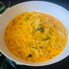 A picture of Leftover roti with buttermilk.