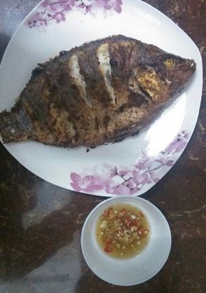 Hình của món Cá nướng riềng sả.
