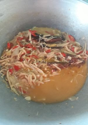 Foto resep Lele asap kuah santan rebung pedas