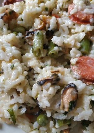 Una foto de Arroz con mariscos