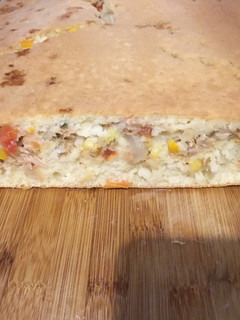 Una foto de Torta de atún con masa licuada